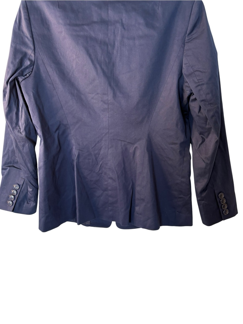 Talbots Navy Classic Two-Button Blazer - Picture 7 of 8